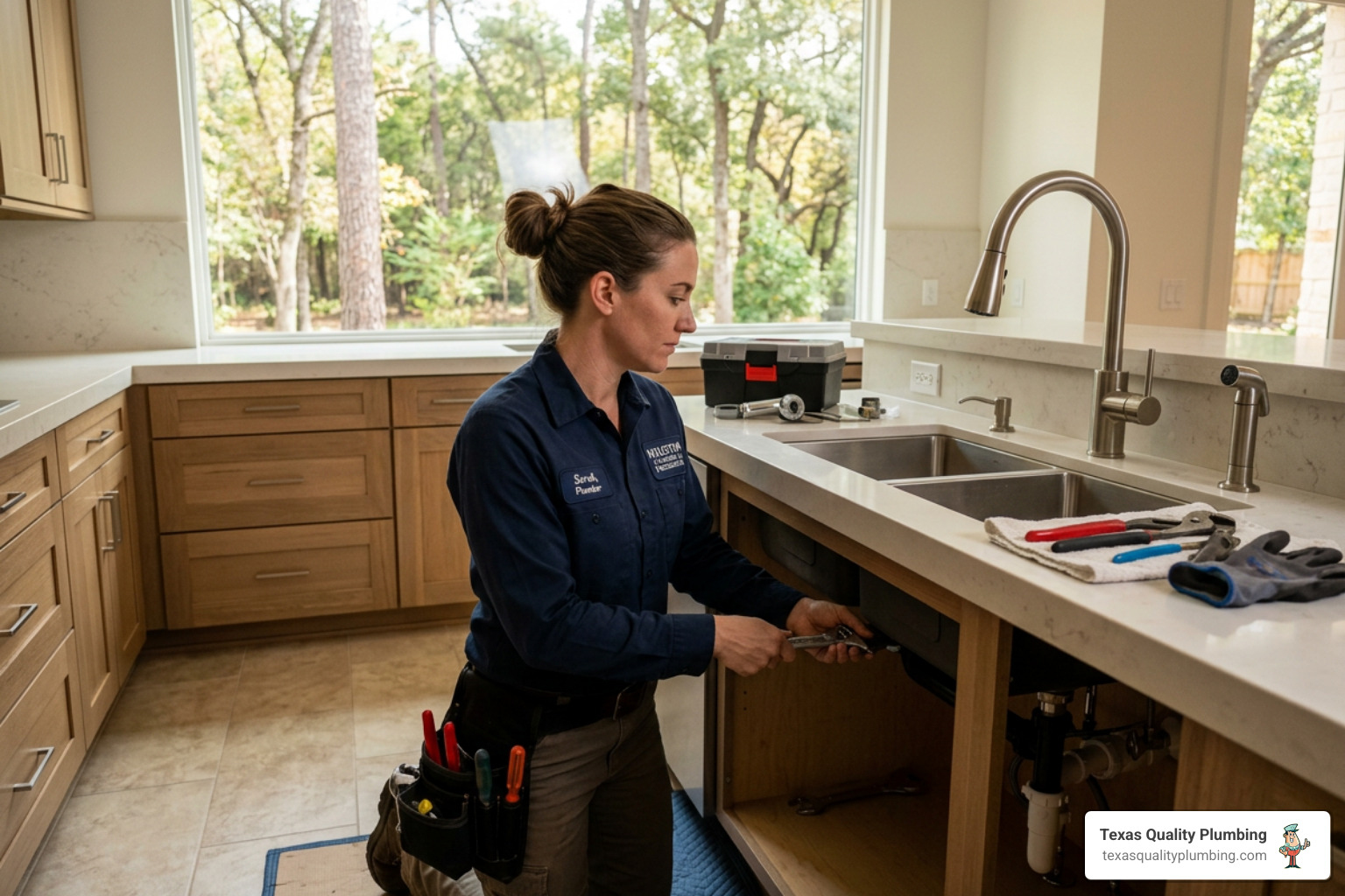 sink installation in champion forest tx
