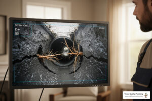 sewer camera inspection revealing hidden pipe problems underground
